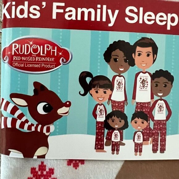 Rudolph the Reindeer Christmas 2 Piece Pyjamas PJ Set Fleece Unisex kids 4 $48 - Picture 3 of 5